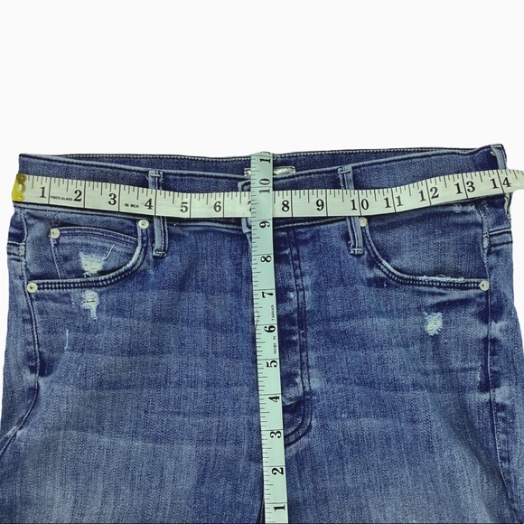 MOTHER The Stunner Ankle Fray Graffiti Girl. Sz 28 - Picture 10 of 11